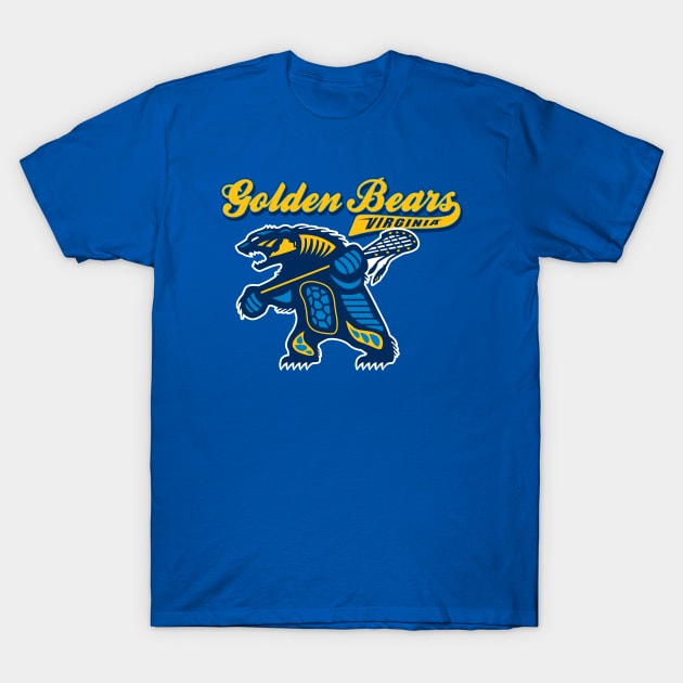 Golden Bears Logo #6 T-Shirt by Lacrosse & Motivational T-Shirts 